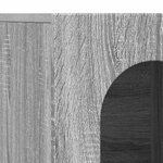 vidaXL Buffet Gris Sonoma 100 x 35 x 59 cm Bois d'ingénierie