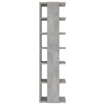 vidaXL Armoire à chaussures Gris béton 27 5x27x102cm Bois d'ingénierie
