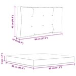 vidaXL Coussin de canapé d'extérieur 2 Pièces Gris Polyester