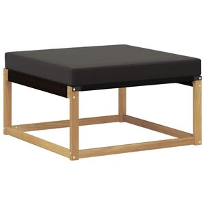 vidaXL Pouf d'Extérieur Bois d'Acacia Massif Blanc