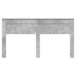 vidaXL Tête de lit Gris béton 200 cm Bois d'ingénierie