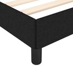 vidaXL Cadre de lit sans matelas noir 120x200 cm tissu