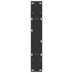 vidaXL Pieds de table à manger en forme de A  2 pièces  noir  70 x (72-73) cm  acier
