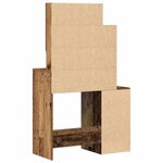 vidaXL Coiffeuse Bois Ancien 80 x 35 x 132 cm Bois d'ingénierie