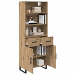 vidaXL Haut Armoire avec tiroir Chêne artisanal 69 5 x 34 x 180 cm