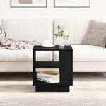 Table basse vidaXL Noir Chêne 40x40x43 cm Bois d'ingénierie