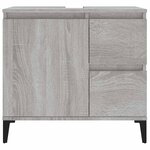 vidaXL Armoire de bain sonoma gris 65x33x60 cm bois d'ingénierie