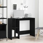 vidaXL Bureau Chêne noir 102 5 x 35 x 75 cm Bois d'ingénierie