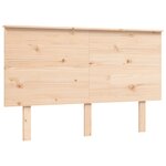 vidaXL Cadre de lit sans matelas 140x190 cm bois massif
