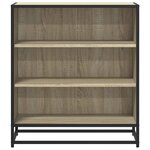 vidaXL Buffet chêne sonoma 68x35x76 cm bois d'ingénierie et métal