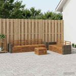 vidaXL Ensembles de canapés 8 pc Bois d'Acacia Massif