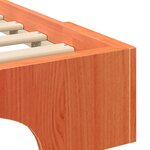 vidaXL Cadre de lit surélevé avec stockage Marron Bois massif en pin