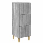 vidaXL Armoire à tiroirs Sonoma gris 33 x 34 5 x 90 cm
