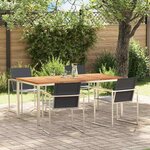 vidaXL Ensemble de salle à manger pour jardin 5 Pièces