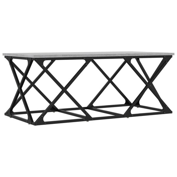 vidaXL Table basse sonoma gris 100x49x40 cm bois d'ingénierie