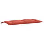 vidaXL Coussins de banc de jardin lot de 2 rouge mélangé tissu