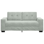 vidaXL Canapé causeuse gris clair 140 cm velours