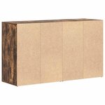 vidaXL Buffet Chêne fumé 120 x 36 x 69 cm Bois d'ingénierie