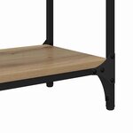 vidaXL Table console avec étagère Chêne artisanal 100 x 29 x 75 cm