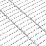 vidaXL Grille de barbecue Argent 60 x 60 cm Acier inoxydable