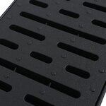 vidaXL Caniveau de drainage 2 Pièces Plastique 2 m