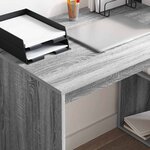 vidaXL Bureau Gris Sonoma 108 x 55 x 103 5 cm Bois d'ingénierie