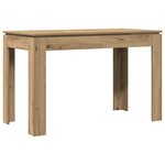 vidaXL Table à manger chêne artisanal 120x60x76 cm bois d'ingénierie