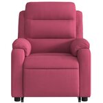 vidaXL Fauteuil inclinable Rouge bordeaux Velours