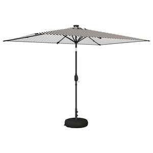 vidaXL Parasol de jardin avec lumières LED et base 200 x 300 cm