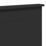 vidaXL Tête de lit Chêne noir 160 cm Bois d'ingénierie