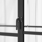 vidaXL Serre avec cadre de base anthracite 3 3 m² aluminium