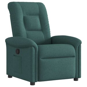 vidaXL Fauteuil inclinable Vert foncé Tissu