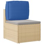 vidaXL Coussin pour dossier de palette Bleu royal 50 x 40 x 12 cm