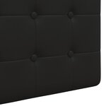 vidaXL Tête de lit suspendue Avec lumière LED Noir Simili cuir