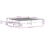 vidaXL Cadre de lit sans matelas 180x200 cm bois massif de pin