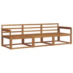 vidaXL Ensemble de canapés d'extérieur 3 pc Naturel