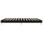 vidaXL Cadre de lit sans matelas noir 200x200 cm bois d'ingénierie