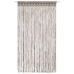 vidaXL Rideau en macramé Taupe 140x240 cm Coton