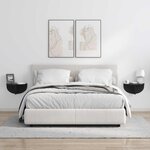 vidaXL Étagère Murale Noir 38 x 19 x 19 cm Bois d'ingénierie