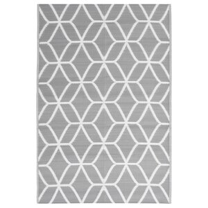 vidaXL Tapis d'extérieur Gris 140x200 cm PP