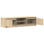 vidaXL Meuble TV Chêne sonoma 140x40x35 5 cm Bois d'ingénierie