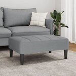 vidaXL Repose-pied gris clair 77x55x31 cm tissu