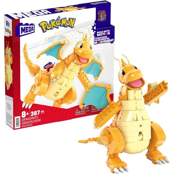 Mattel HKT25 - Mega Pokémon - Coffret construction Dracolosse de 388 pièces