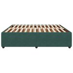 vidaXL Cadre de lit sans matelas vert foncé 180x200 cm velours