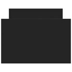 vidaXL Cadre de lit sans matelas noir 75x190 cm