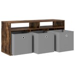vidaXL Basboard avec tiroir Chêne fumé 102 x 32 x 48 5 cm