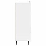 vidaXL Buffet Blanc brillant 66 x 34 5 x 97 cm Bois d'ingénierie