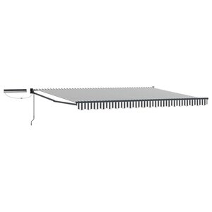vidaXL Auvent rétractable électrique Anthracite et blanc 4 5 × 3 m