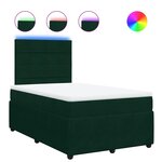 vidaXL Sommier à lattes de lit avec matelas vert foncé 120x190 cm