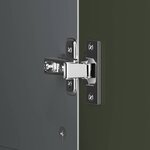 vidaXL Armoire Tableau Noir avec porte Gris et blanc Bois d'ingénierie